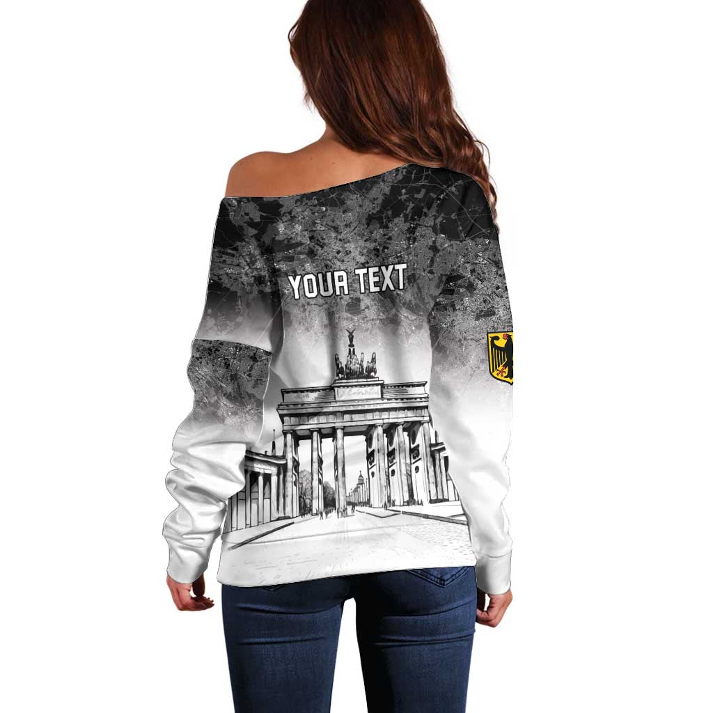 Personalized Germany Berlin Wall Off Shoulder Sweater Tag der Deutschen Einheit
