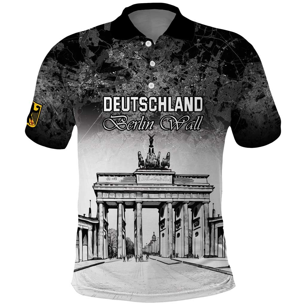 Personalized Germany Berlin Wall Polo Shirt Tag der Deutschen Einheit