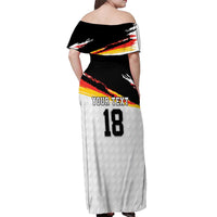 Custom Germany Football Off Shoulder Maxi Dress Come On DFB-Team