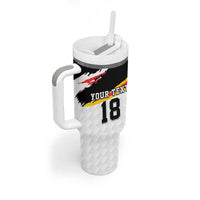 Custom Germany Football Tumbler With Handle Come On DFB-Team