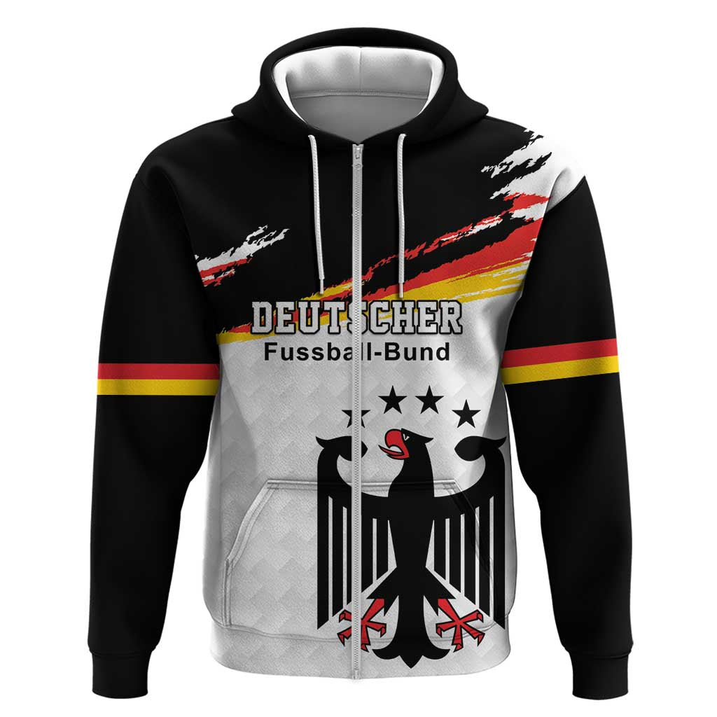 Custom Germany Football Zip Hoodie Come On DFB-Team