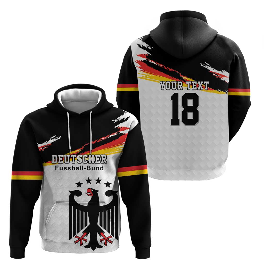 Custom Germany Football Zip Hoodie Come On DFB-Team