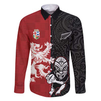 Custom British Lions New Zealand Family Matching Summer Maxi Dress and Hawaiian Shirt Unique Style - Polynesian Pride