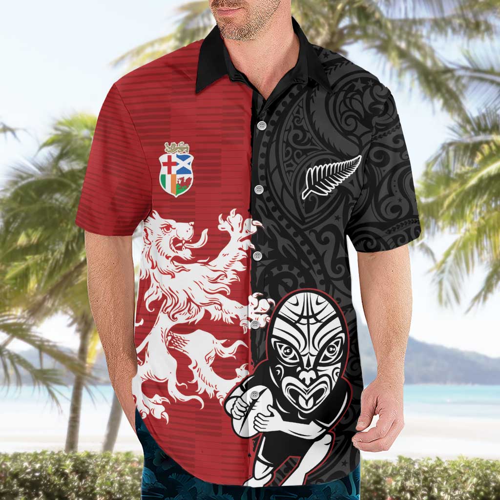 Custom British Lions New Zealand Hawaiian Shirt Unique Style LT18 - Polynesian Pride