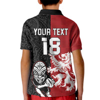 Custom British Lions New Zealand Kid Polo Shirt Unique Style - Polynesian Pride
