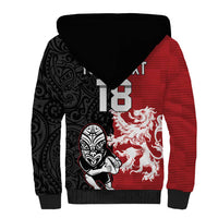 Custom British Lions New Zealand Sherpa Hoodie Unique Style LT18 - Polynesian Pride