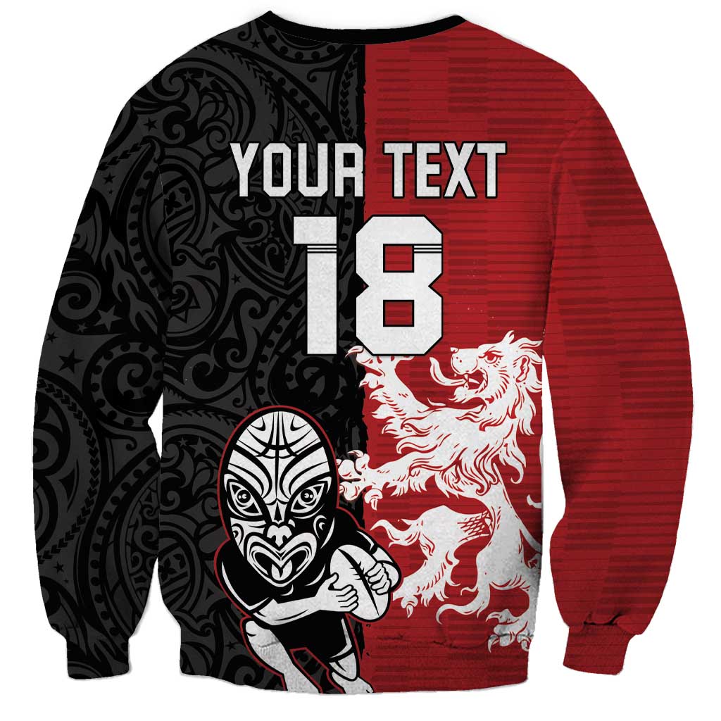 Custom British Lions New Zealand Sweatshirt Unique Style LT18 - Polynesian Pride