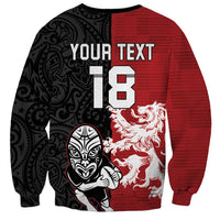 Custom British Lions New Zealand Sweatshirt Unique Style LT18 - Polynesian Pride