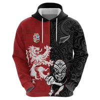 Custom British Lions New Zealand Zip Hoodie Unique Style LT18 - Polynesian Pride