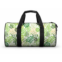 Green Aloha Hawaiian Duffle Bag Monstera Hibiscus Tropical Pattern LT19 One size Green - Polynesian Pride