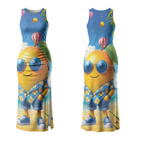 Funny Hawaii Mango Couples Matching Tank Maxi Dress and Long Sleeve Button Shirt Tropical Summer Beach Mascot Vacation LT19 - Polynesian Pride