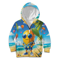 Funny Hawaii Mango Kid Hoodie Tropical Summer Beach Mascot Vacation
