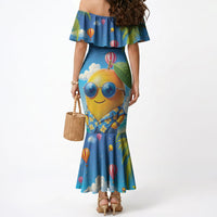 Funny Hawaii Mango Mermaid Dress Tropical Summer Beach Mascot Vacation