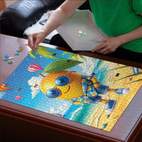 Funny Hawaii Mango Puzzle Tropical Summer Beach Mascot Vacation LT19 - Polynesian Pride