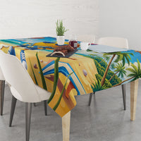 Funny Hawaii Mango Tablecloth Tropical Summer Beach Mascot Vacation