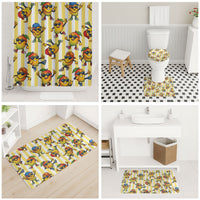 Funny Hawaii Mango Hip Hop Cartoon Bathroom Set Summer Beach Party LT19 - Polynesian Pride