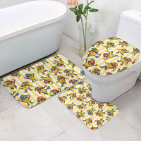 Funny Hawaii Mango Hip Hop Cartoon Bathroom Set Summer Beach Party LT19 - Polynesian Pride