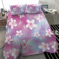 Pink Aloha Hawaiian Bedding Set Tropical Flower Palm Leaf Pattern LT19 - Polynesian Pride
