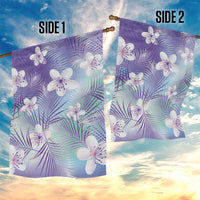Purple Aloha Hawaiian Garden Flag Tropical Flower Palm Leaf Pattern LT19 - Polynesian Pride