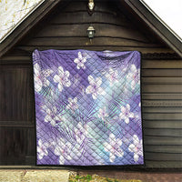 Purple Aloha Hawaiian Quilt Tropical Flower Palm Leaf Pattern LT19 - Polynesian Pride