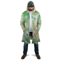 Green Aloha Hawaiian Cloak Tropical Flower Palm Leaf Pattern LT19 - Polynesian Pride