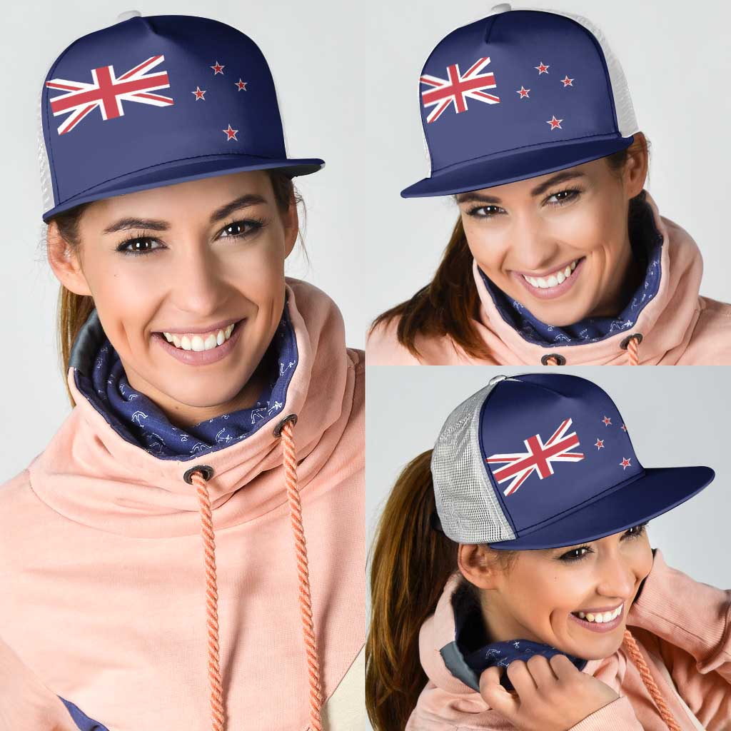 New Zealand Mesh Trucker Cap National Flag Colors - Polynesian Pride