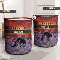 Personalised ANZAC Day Laundry Basket Remembering the Animals of War LT19 - Polynesian Pride
