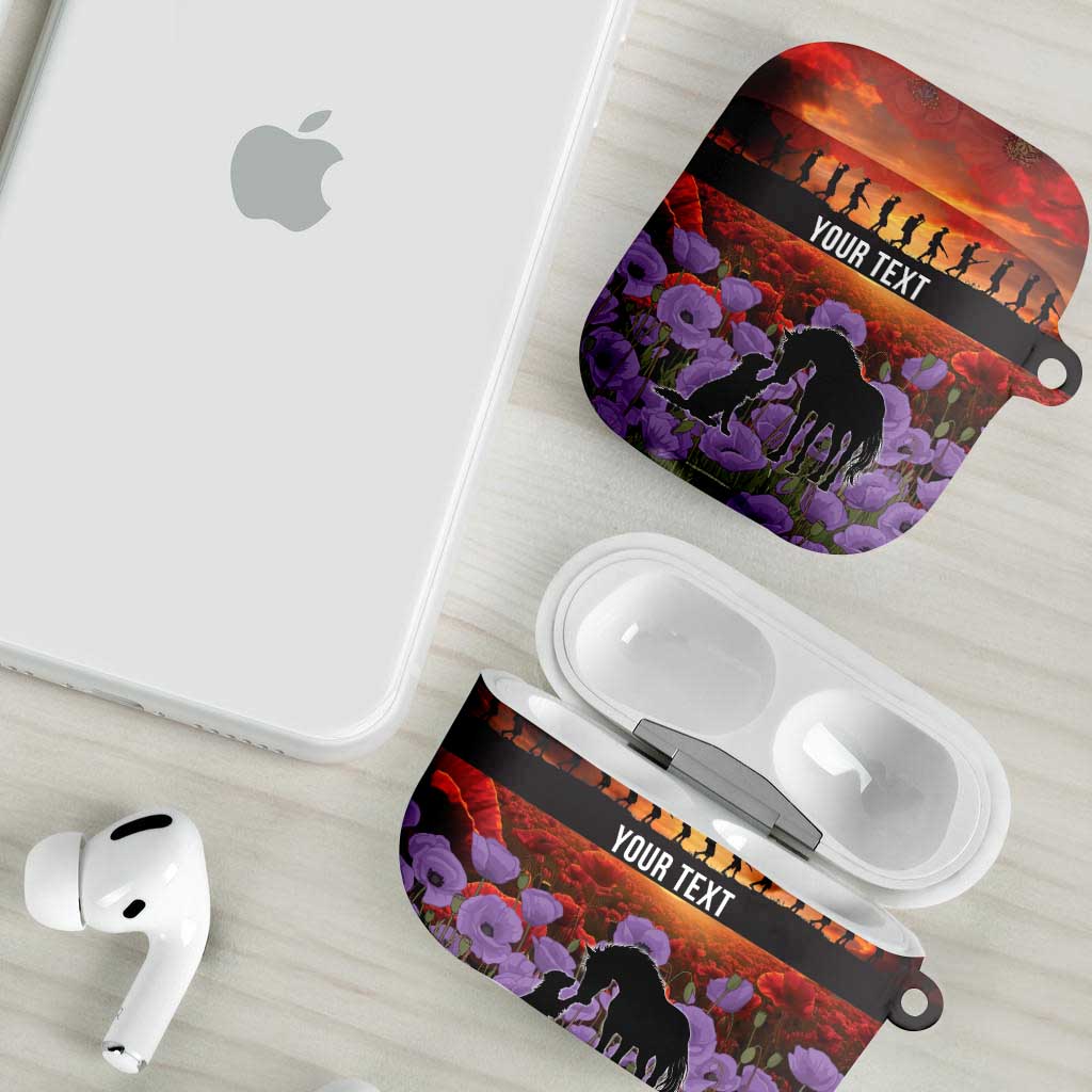 Personalised ANZAC Day AirPods Case Remembering the Animals of War LT19 - Polynesian Pride
