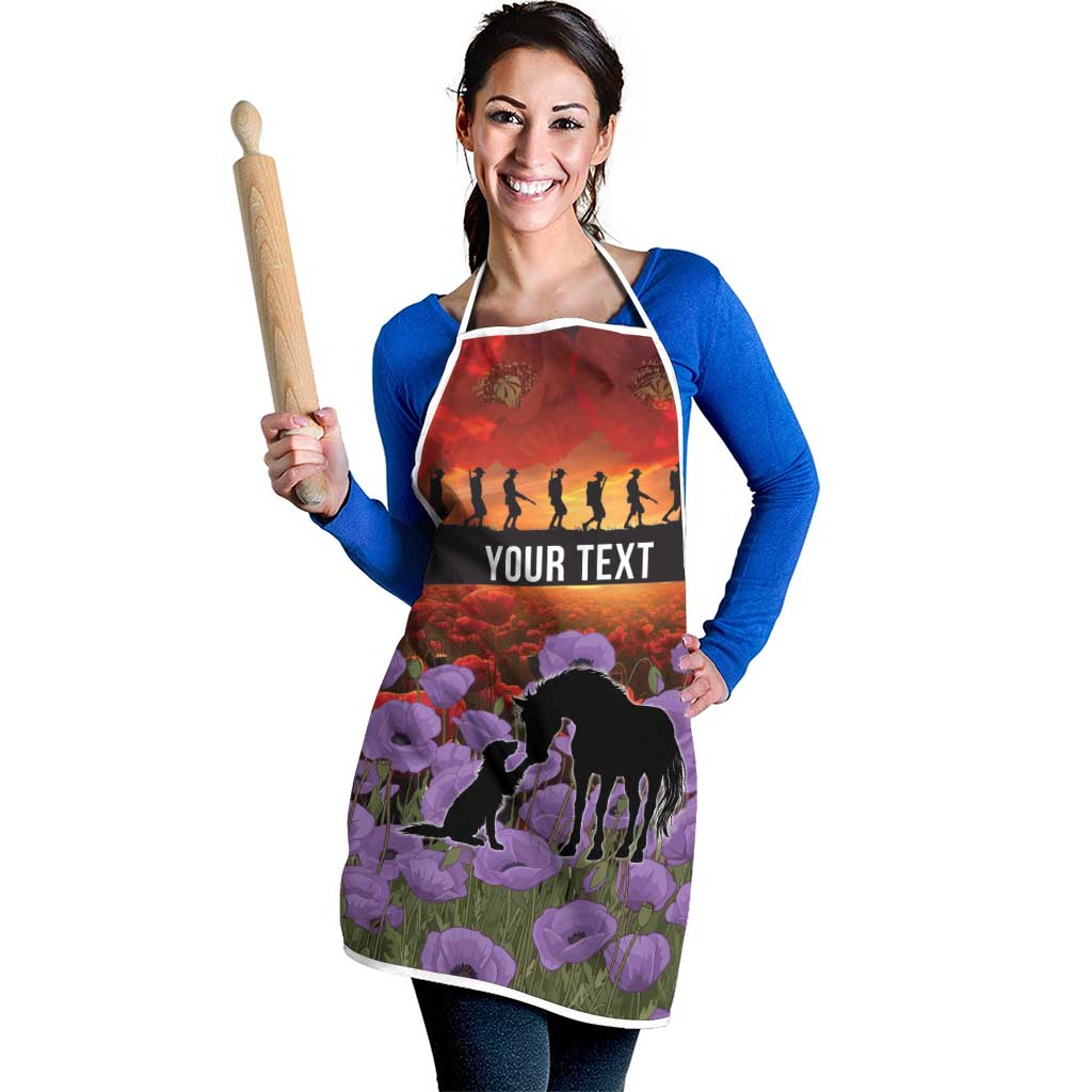 Personalised ANZAC Day Apron Remembering the Animals of War LT19 - Polynesian Pride