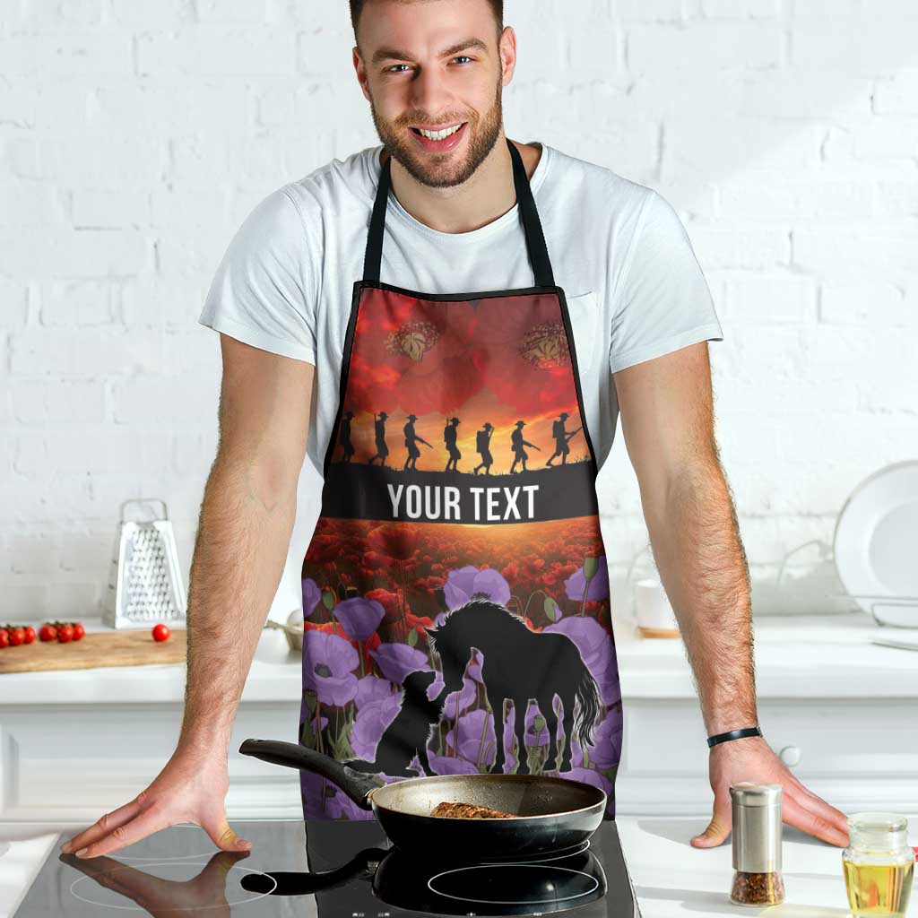 Personalised ANZAC Day Apron Remembering the Animals of War LT19 - Polynesian Pride
