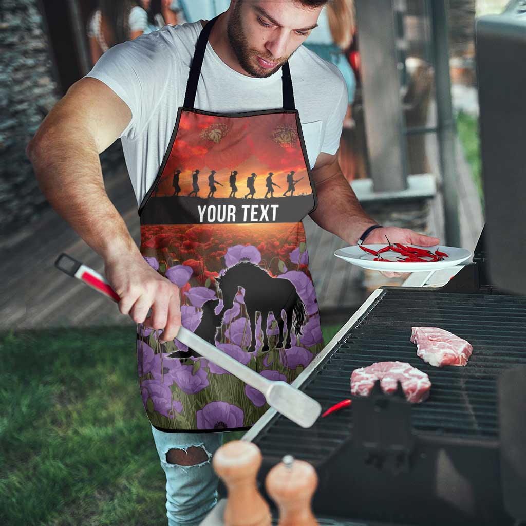 Personalised ANZAC Day Apron Remembering the Animals of War LT19 - Polynesian Pride