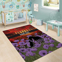 Personalised ANZAC Day Area Rug Remembering the Animals of War