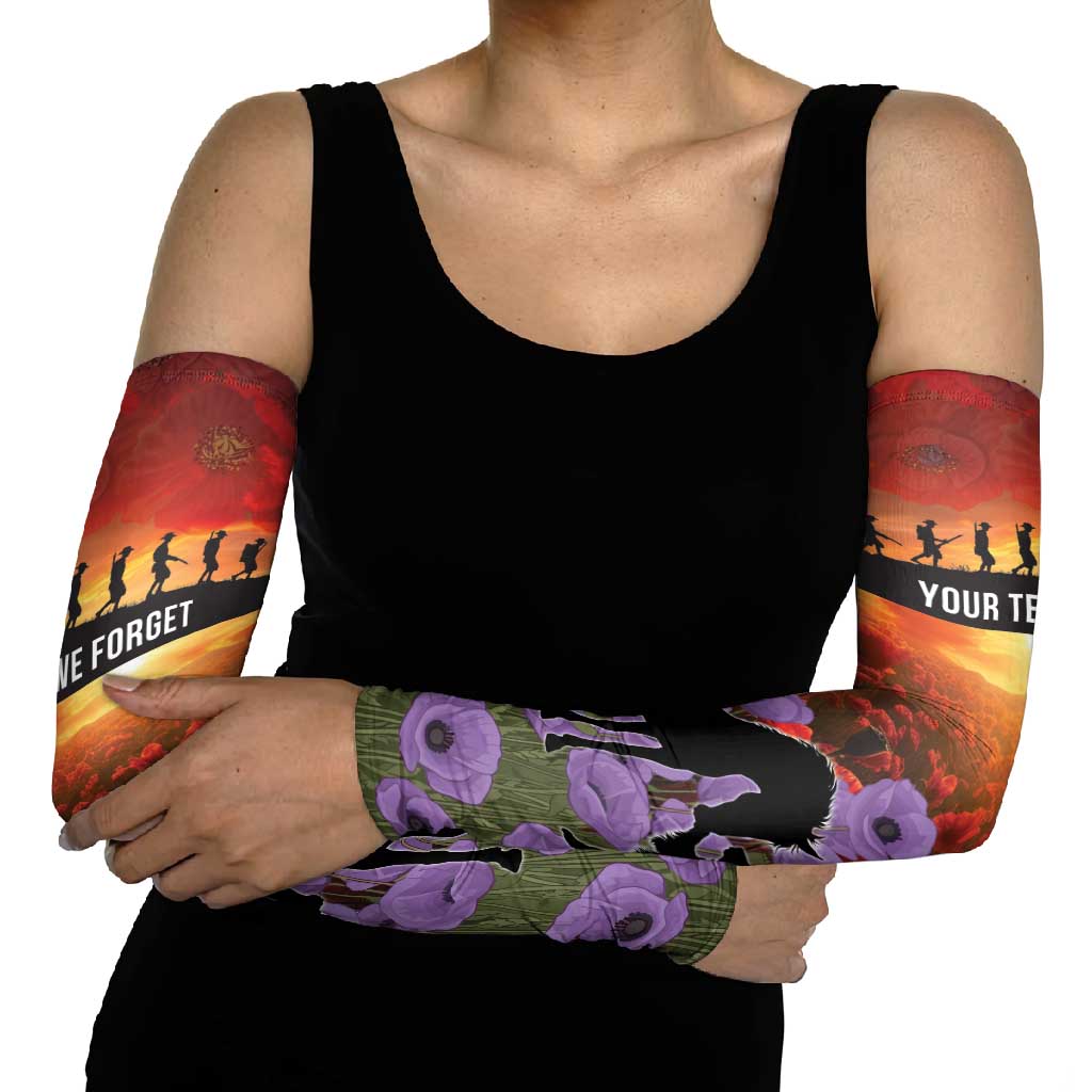 Personalised ANZAC Day Arm Sleeves Remembering the Animals of War LT19 - Polynesian Pride