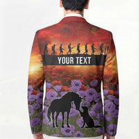 Personalised ANZAC Day Blazer Remembering the Animals of War LT19 - Polynesian Pride