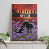 Personalised ANZAC Day Canvas Wall Art Remembering the Animals of War LT19 - Polynesian Pride