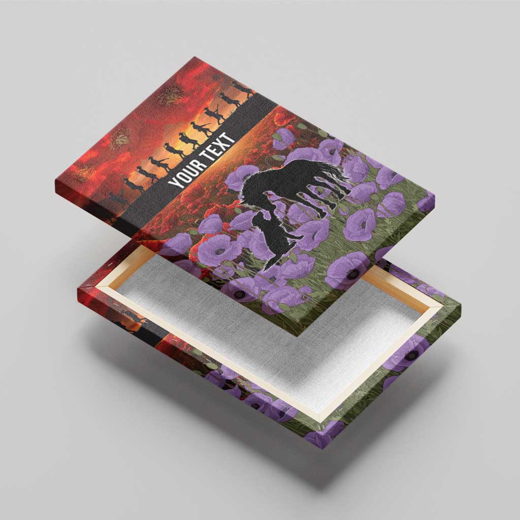Personalised ANZAC Day Canvas Wall Art Remembering the Animals of War LT19 - Polynesian Pride