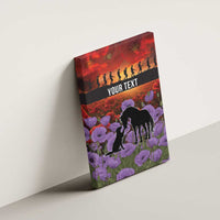 Personalised ANZAC Day Canvas Wall Art Remembering the Animals of War LT19 - Polynesian Pride