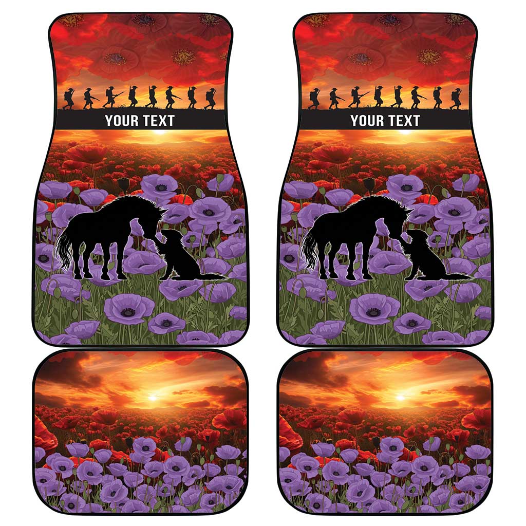 Personalised ANZAC Day Car Mats Remembering the Animals of War LT19 - Polynesian Pride