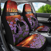 Personalised ANZAC Day Car Seat Cover Remembering the Animals of War LT19 - Polynesian Pride
