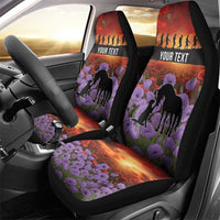 Personalised ANZAC Day Car Seat Cover Remembering the Animals of War LT19 - Polynesian Pride