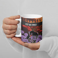 Personalised ANZAC Day Ceramic Mug Remembering the Animals of War LT19 - Polynesian Pride