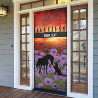 Personalised ANZAC Day Door Cover Remembering the Animals of War LT19 - Polynesian Pride