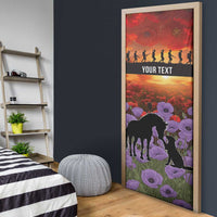 Personalised ANZAC Day Door Cover Remembering the Animals of War LT19 - Polynesian Pride