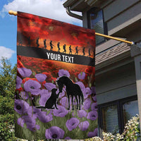 Personalised ANZAC Day Garden Flag Remembering the Animals of War LT19 - Polynesian Pride