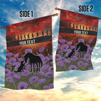Personalised ANZAC Day Garden Flag Remembering the Animals of War LT19 - Polynesian Pride