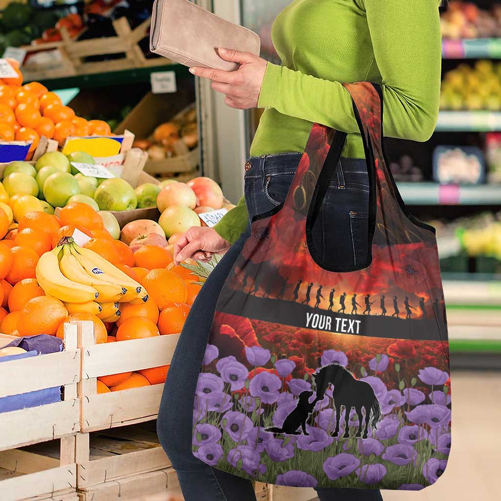 Personalised ANZAC Day Grocery Bag Remembering the Animals of War LT19 - Polynesian Pride