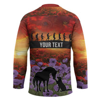 Personalised ANZAC Day Hockey Jersey Remembering the Animals of War LT19 - Polynesian Pride