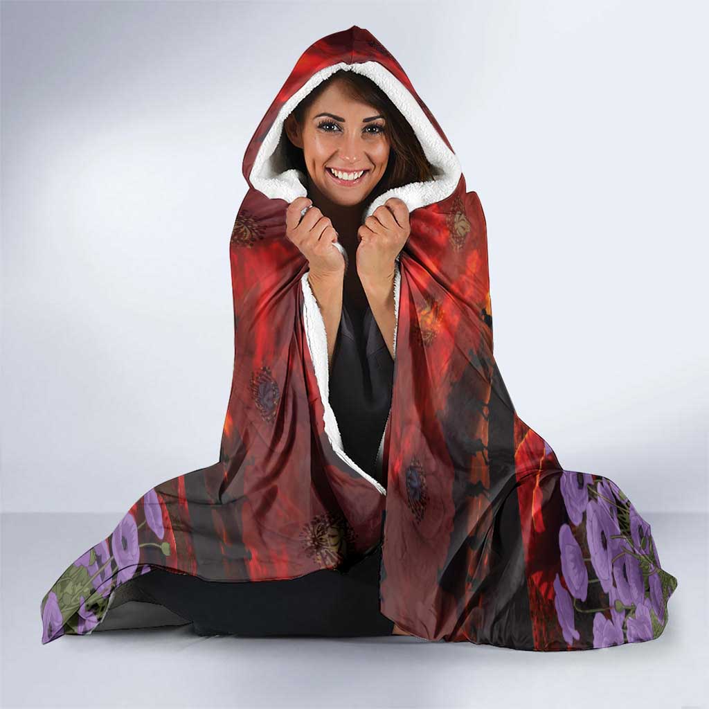 Personalised ANZAC Day Hooded Blanket Remembering the Animals of War LT19 - Polynesian Pride