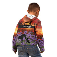 Personalised ANZAC Day Kid Hoodie Remembering the Animals of War LT19 - Polynesian Pride