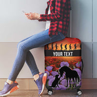 Personalised ANZAC Day Luggage Cover Remembering the Animals of War